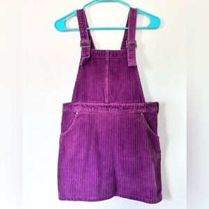forever 21 jumper mini dress Purple Corduroy Overalls adjustable straps
